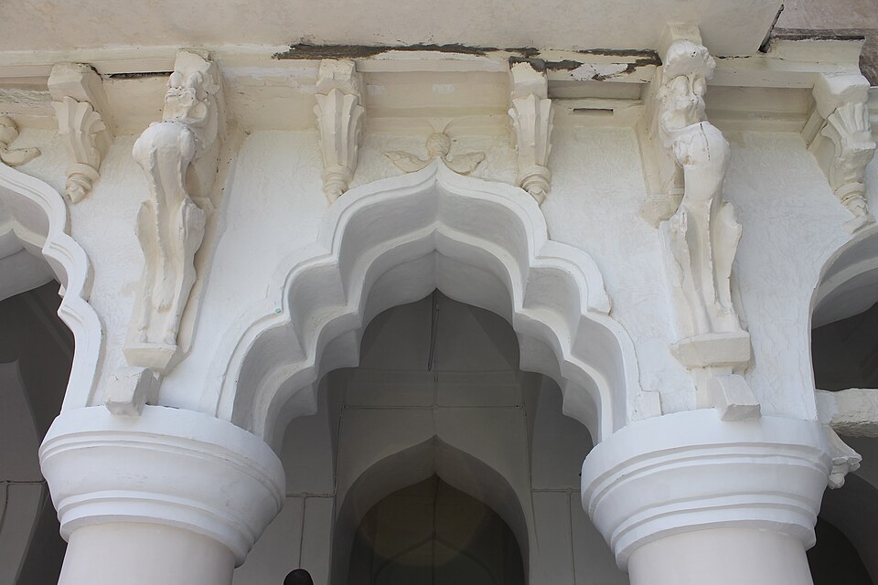 Architectural details at Thanjavur Maratha Palace